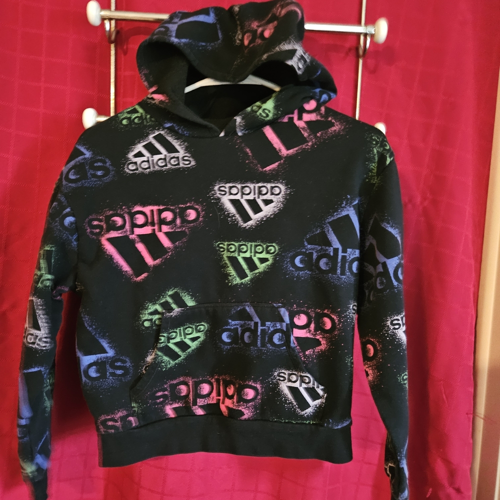 adidas Multicolor Logo Kids Hoodie